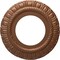 Ekena Millwork Claremont Ceiling Medallion (Fits Canopies up to 5 5/8"), 9"OD x 4 1/2"ID x 1/2"P, Polished Copper CM09CLPOS - alternate 1